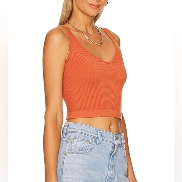 Solid Rib Brami in Terracotta - Picture 2 of 7